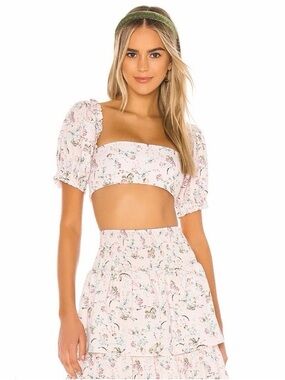 WeWoreWhat Pink Crop Top